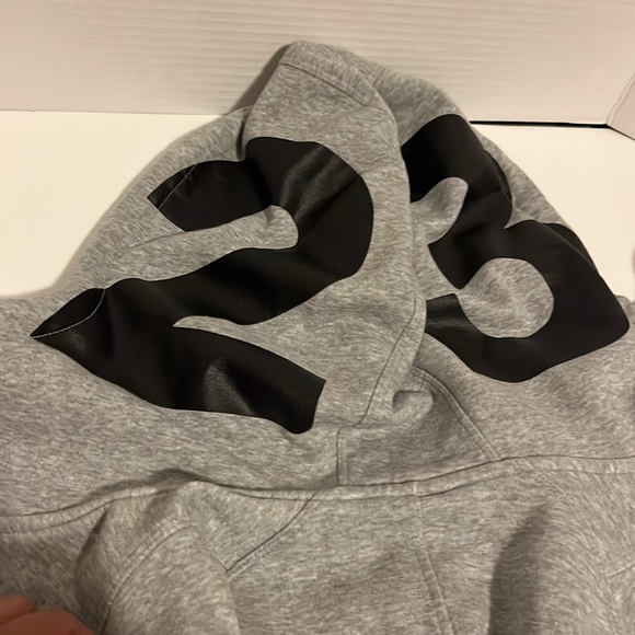 NIKE AIR JORDAN SWEATSHIRT FULL ZIP HOODIE GREY SZ M JACKET - Picture 12 of 13